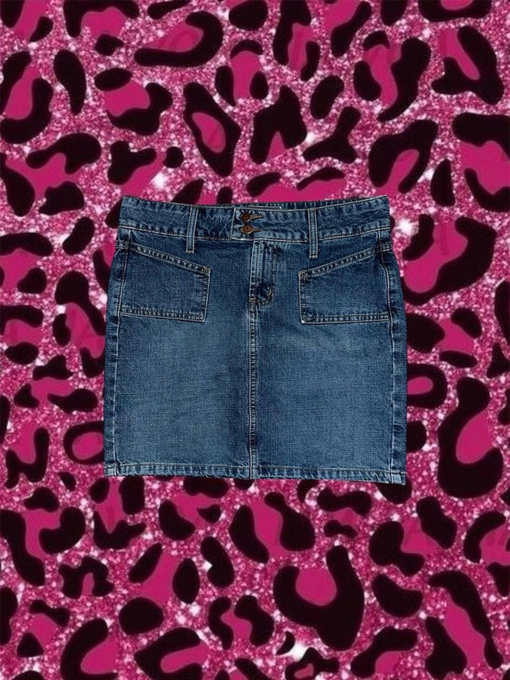 2010s L.e.i  denim mid length skirt